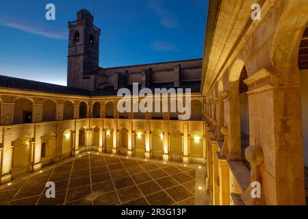 Kreuzgang des Klosters von St. Bonaventura, ein Franziskanerkloster, Barock, 17. Jahrhundert, Llucmajor, Mallorca, Balearen, Spanien, Europa. Stockfoto