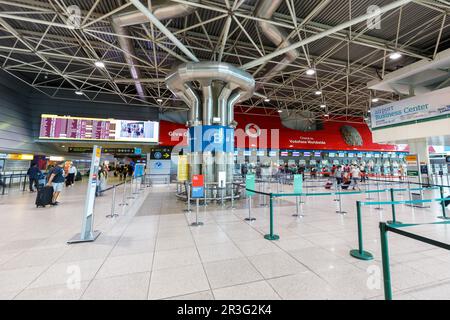 Lissabon LIS Lisboa Airport Terminal in Portugal Stockfoto