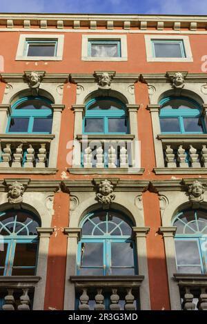 Palacio Battiala-Lazzarini, Siglos XVII-XVIII, Barroco, Labin (Albona), Peninsula de Istrien, Croacia. Stockfoto