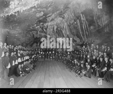 Die Masonic Grand Lodge von Arizona trifft sich in einer Minenhöhle in Bisbee, Arizona. Stockfoto