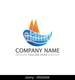Wassertropfen Logo Template Vector Illustration Design Stock Vektor