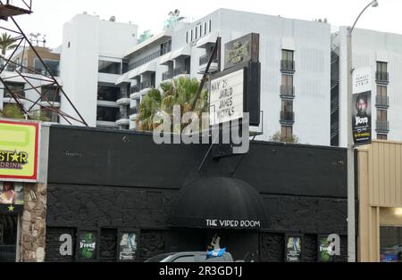 West Hollywood, Kalifornien, USA 23. Mai 2023 Ein allgemeiner Blick auf die Atmosphäre des Viper Room am Sunset Blvd am 23. Mai 2023 in West Hollywood, Kalifornien, USA. Foto: Barry King/Alamy Stock Photo Stockfoto