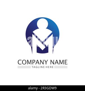 People Logo, Team, Succes People Work, Gruppe und Gemeinde, Group Company and Business Logo Vektor und Design Care, Family Icon Succes Logo Stock Vektor