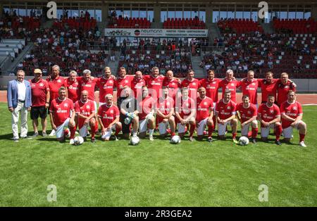 Traditionelles Fußballspiel Rot-weiÃŸ Erfurt 03.07.2022 Steigerwaldstadion Erfurt Stockfoto