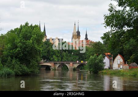 Merseburg in der DDR Stockfoto