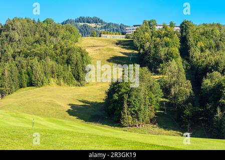 Obersalzberg als Teil der Marktstadt Berchtesgaden in den Berchtesgaden-Alpen Stockfoto