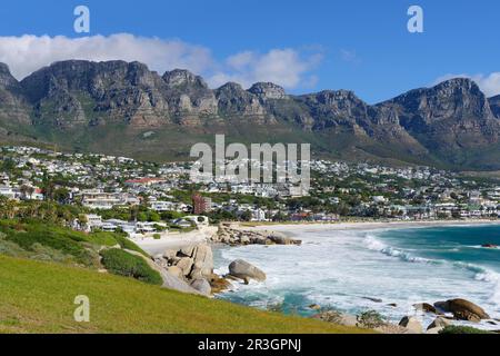 Camps Bay Vorort, Kapstadt, Südafrika Stockfoto