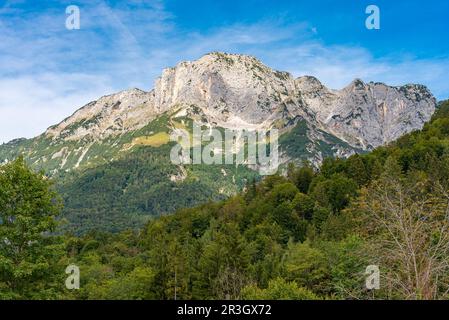 Die Berchtesgaden-Alpen sind eine Hochgebirgsregion im Süden Bayerns Stockfoto