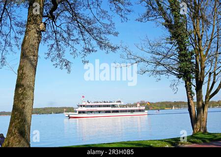 Ausflugsboot, Zwischenahner Meer, Bad Zwischenahn, Ammerland, Deutschland Stockfoto