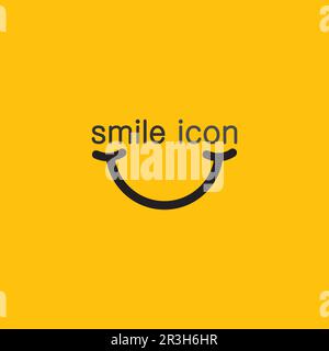 Smile Icon, Smile, Logo Vector Design Happy Emoticon Business, lustiges Design und Vector Emoji Happy Stock Vektor
