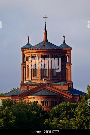 St. Thomas Kirche, spätes klassisches Kirchengebäude, Kreuzberg, Berlin, Deutschland, Europa Stockfoto