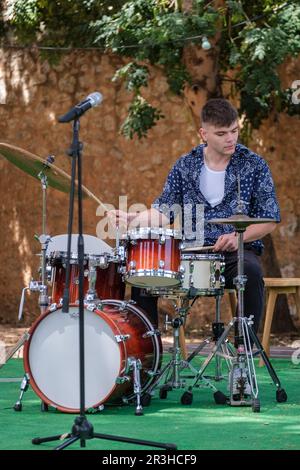 PEP Garau Trio, Jazzmusik, Mallorca, spanien. Stockfoto