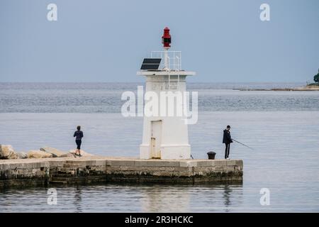 Puerto de Novigrad, Halbinsel Istrien, Croacia, Europa. Stockfoto