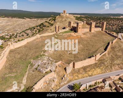 Festung von Molina de los Caballeros, Molina de Aragón, Provinz Guadalajara, Spanien,. Stockfoto