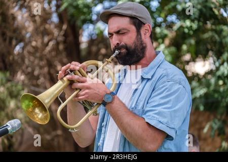 PEP Garau Trio, Jazzmusik, Mallorca, spanien. Stockfoto