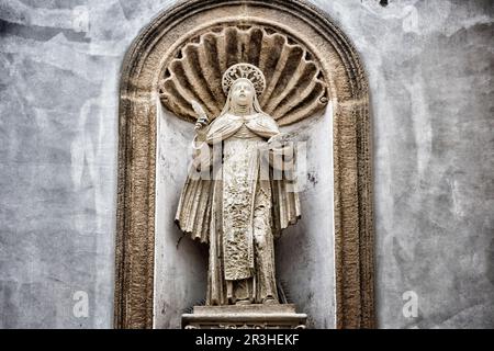 St. Statue „Therese of Lisieux“ in Gallipoli (Le) Stockfoto