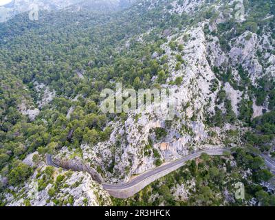 Salt de La Bella Dona, Escorca, Paraje natural de la Serra de Tramuntana, Mallorca, Balearen, Spanien. Stockfoto