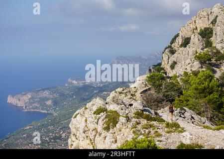 Camino del Archiduque, Valldemossa, Sierra de Tramontana, Mallorca, Islas Baleares, Spanien. Stockfoto