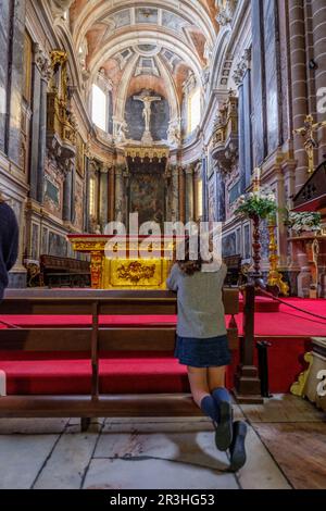 Capela do Santo Cristo, Catedral de Évora, Sé Catedral Basílica de Nossa Senhora da Assunção, Évora, Alentejo, Portugal. Stockfoto