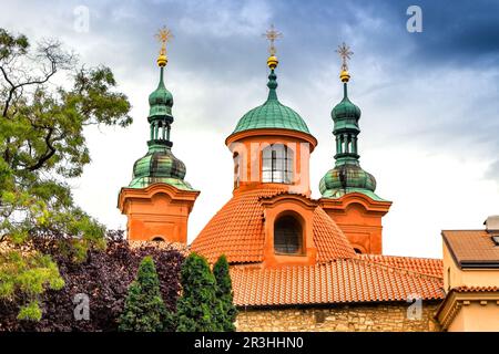 Kathedrale von St. Lawrence auf dem Hügel PetÅ Ã­n Stockfoto