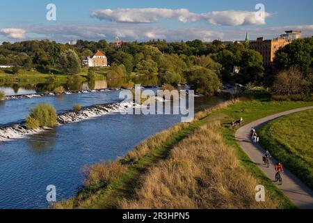 Ruhrgebiet mit dem Ruhrtal Radweg, Hattingen, Ruhrgebiet, Deutschland, Europa Stockfoto