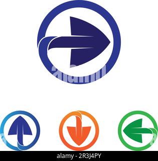 Pfeile vector illustration symbol Logo Template Design Stock Vektor