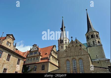 Merseburger Dom St. Johannes und St. Laurentius Stockfoto