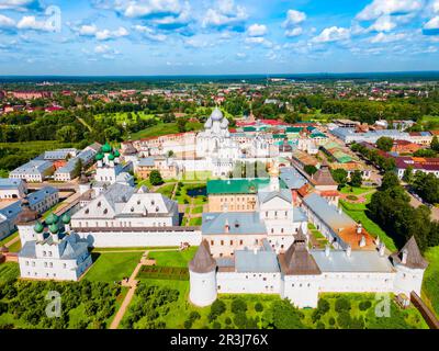 Rostow Kreml Luftpanorama in Rostow Weliki oder Rostow der große in Jaroslawl Oblast, Russland Stockfoto