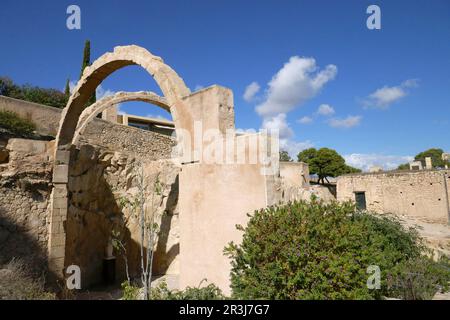 Castillo de Santa BÃ¡rbara in Alicante Stockfoto