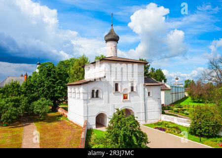 Annunciation Kirche über dem Tor am Heiland Kloster des heiligen Euthymius in der Stadt Susdal, Goldener Ring von Russland Stockfoto