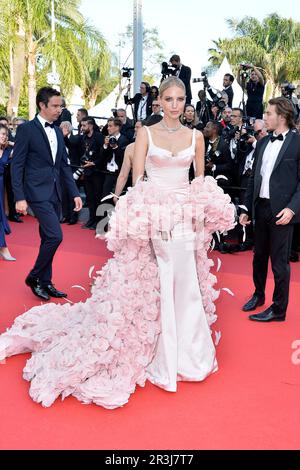 Leonie Hanne besucht die Premiere von „Asteroid City“ beim 76. Jährlichen Filmfestival in Cannes am 23. Mai 2023 in Cannes, Frankreich. Stockfoto