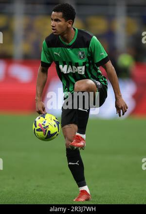 Mailand, Italien, 13. Mai 2023. Rogerio von US Sassuolo beim Spiel der Serie A in Giuseppe Meazza, Mailand. Der Bildausdruck sollte lauten: Jonathan Moscrop/Sportimage Stockfoto