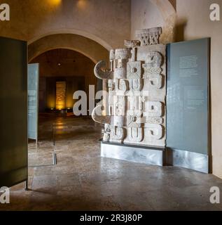 Gebäude aus der Region Chenes, Museum für Maya-Archäologie, Campeche, Mexiko Stockfoto