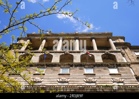 Der Krisztinavaros-Flügel der Burg Buda, der Königliche Palast, das Burgviertel, Budapest, Ungarn Stockfoto