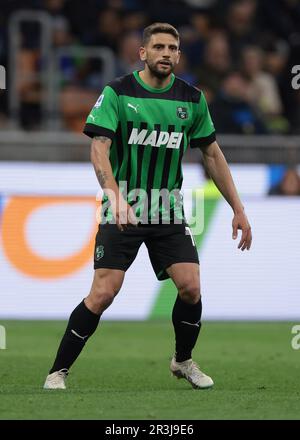 Mailand, Italien, 13. Mai 2023. Domenico Berardi von US Sassuolo beim Spiel der Serie A in Giuseppe Meazza, Mailand. Der Bildausdruck sollte lauten: Jonathan Moscrop/Sportimage Stockfoto