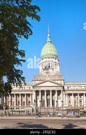 Argentinischen Nationalkongress, Plaza del Congreso, Buenos Aires, Argentinien, Südamerika Stockfoto