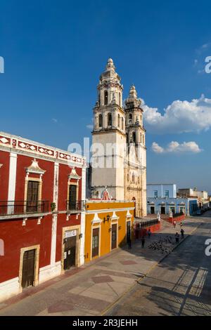 Kathedrale Kirche unserer Lieben Frau der unbefleckten Empfängnis, Campeche Stadt, Campeche Staat, Mexiko Stockfoto