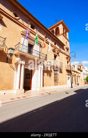 Rathaus oder Ayuntamiento in Antequera. Antequera ist eine Stadt in der Provinz Malaga, der Gemeinde Andalusien in Spanien. Stockfoto