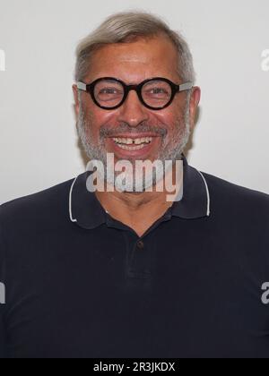 Ehemaliger deutscher Fußballspieler Jimmy Hartwig bei einer Veranstaltung am 29. Oktober 2022 in Magdeburg Stockfoto