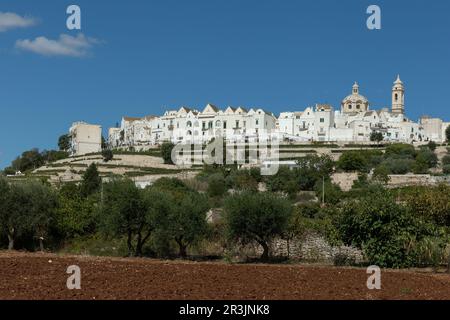 Locorotondo in Apulien, Süditalien Stockfoto