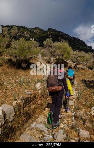 Traditioneller Graben im Orienttal, Mallorca, Balearen, Spanien. Stockfoto