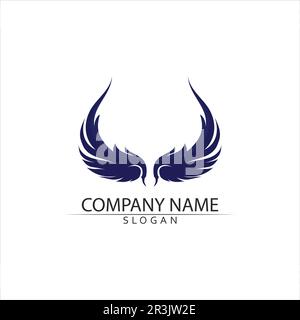 Falcon Logo Template Vector Illustration Design Stock Vektor