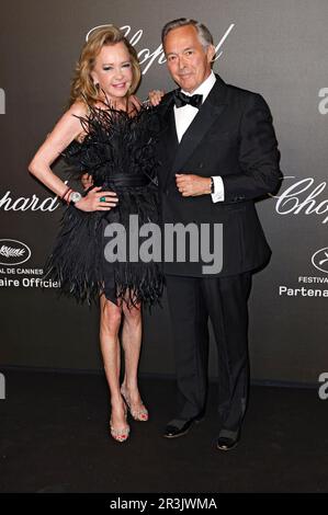 Caroline Scheufele mit Bruder Karl-Friedrich Scheufele bei der Chopard Art Gala während des Festivals de Cannes 2023 / 76. Internationale Filmfestspiele von Cannes im Hotel Martinez. Cannes, 23.05.2023 Stockfoto