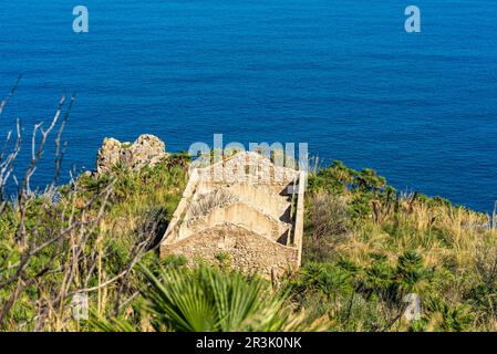 Das Riserva naturale dello Zingaro ist das älteste Naturschutzgebiet Siziliens Stockfoto