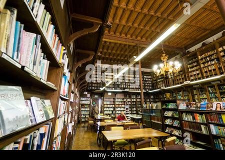 Biblioteca Municipal, Plaza de Cort, Palma, Mallorca, Balearen, Spanien, Europa. Stockfoto