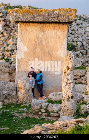 Trepucó, talayotische Siedlung, Maó, Menorca, Balearen, Spanien. Stockfoto