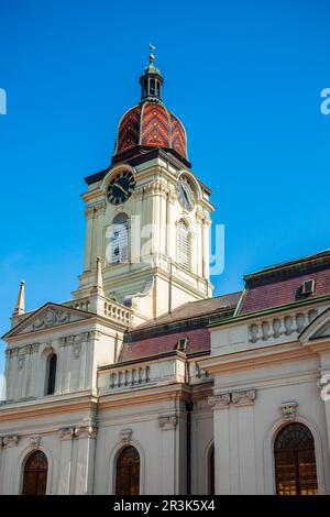 Morges Tempel ist eine protestantische Kirche in Morges. Morges ist eine Stadt am Ufer des Genfer Sees im Kanton Waadt in der Schweiz Stockfoto