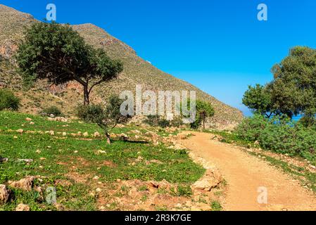 Das Riserva naturale dello Zingaro ist das älteste Naturschutzgebiet Siziliens Stockfoto