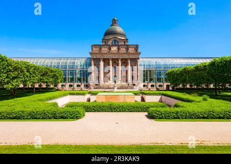 Bayerische Staatskanzlei oder Bayerische Staatskanzlei Gebäude im Zentrum der Münchner Stadt in Deutschland Stockfoto