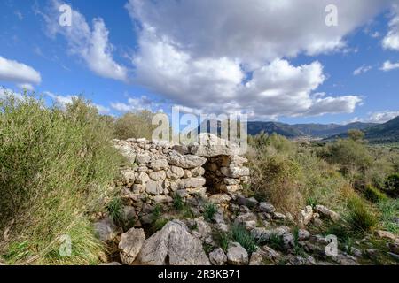 Talaiot, Son Ferrandell-Son Oleza, I milenio A C., Valldemossa, Mallorca, Balearische Inseln, spanien. Stockfoto